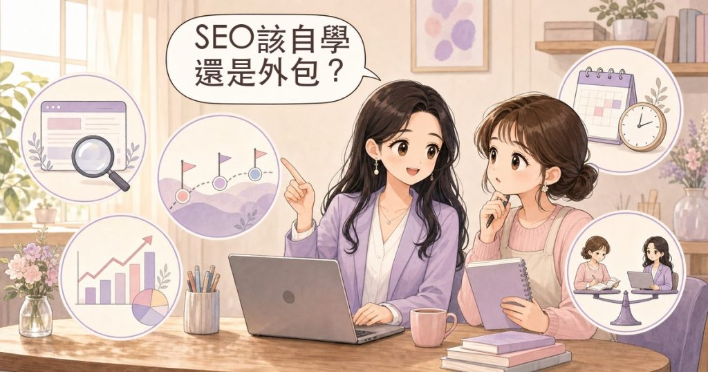 自學SEO完整攻略：學習地圖、真實時間表與外包判斷關鍵