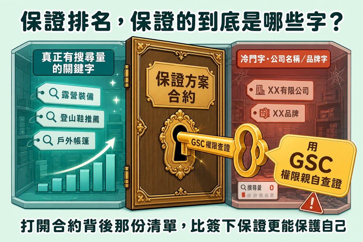 保證方案合約鑰匙門,區分真實關鍵字與冷門字陷阱