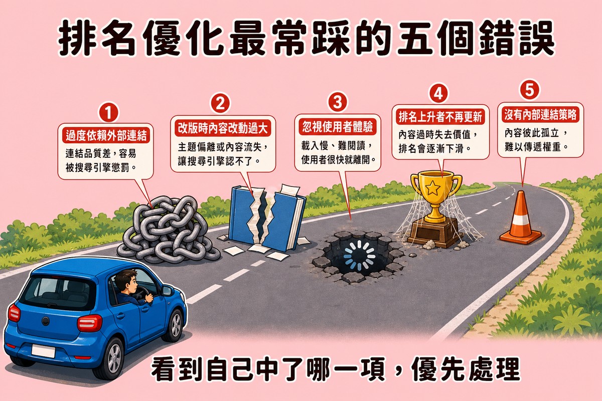 看到自己中了哪一項錯誤，優先處理